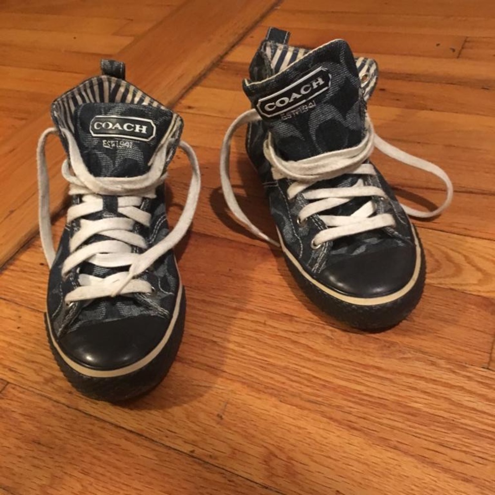 Women’s coach denim sneakers
